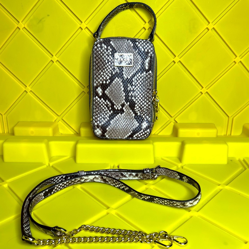 NWOT DKNY Steffy NS Crossbody Snakeskin Bag